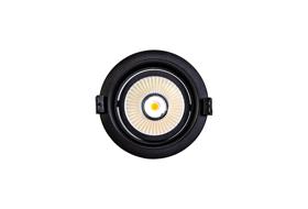 DM201373  Bodar A 20, 20W Adjustable LED Deep Recessed Downlight Matt Black 1660lm 25° 5000K IP20